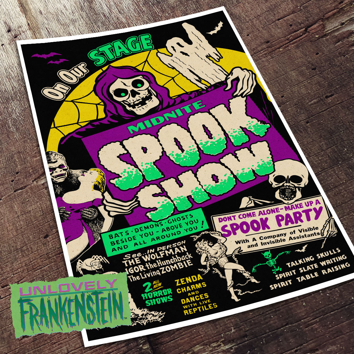 Midnite Spook Show custom poster | 11x17 Art Print