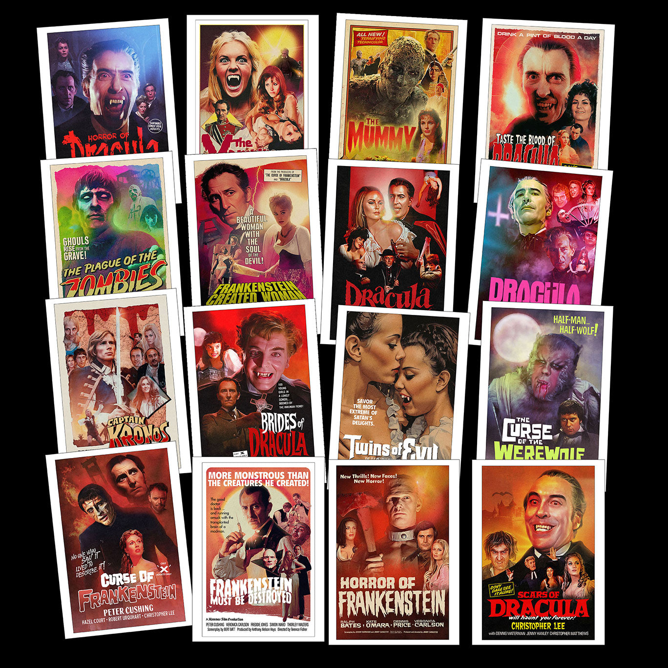 Horrors of Hammer | Mini Print Bundle (Pre Order)