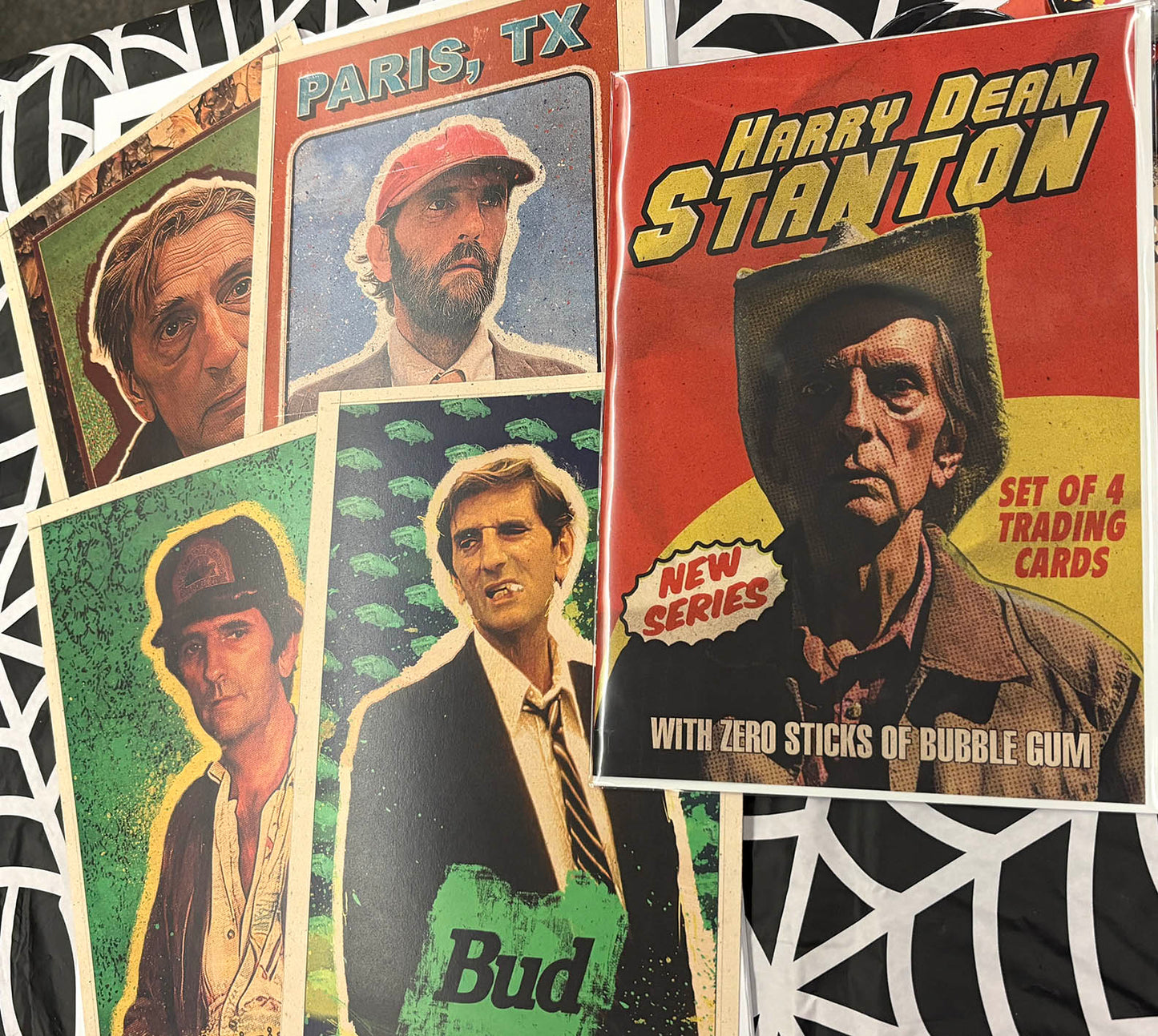 Harry Dean Stanton set of 4 mini-prints