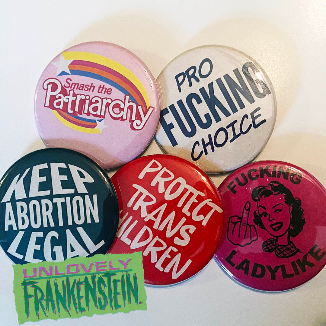 Feminist Button 2.25" button-back pin set