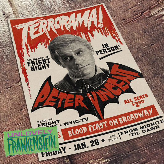 Peter Vincent Promo Poster | 11x17 Art Print