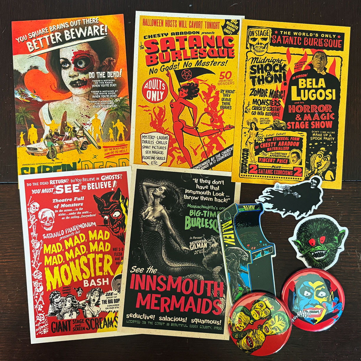 SCARE PACKAGE | Mini-Prints, Stickers and Buttons Set