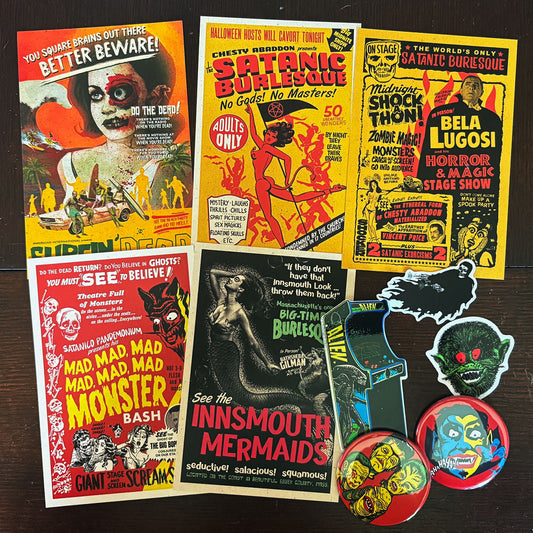 SCARE PACKAGE | Mini-Prints, Stickers and Buttons Set
