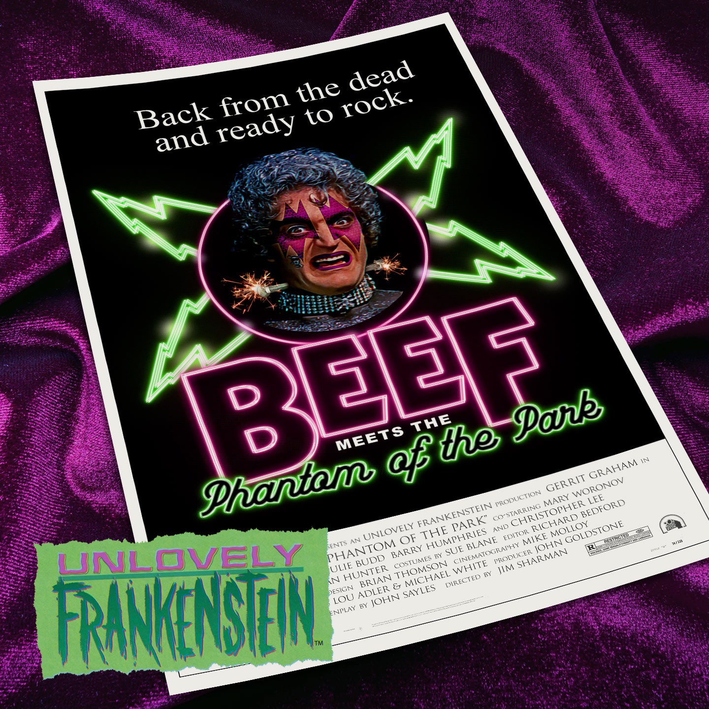 Phantom of the Paradise sequel: Beef Meets the Phantom of the Park | 11x17 Art Print