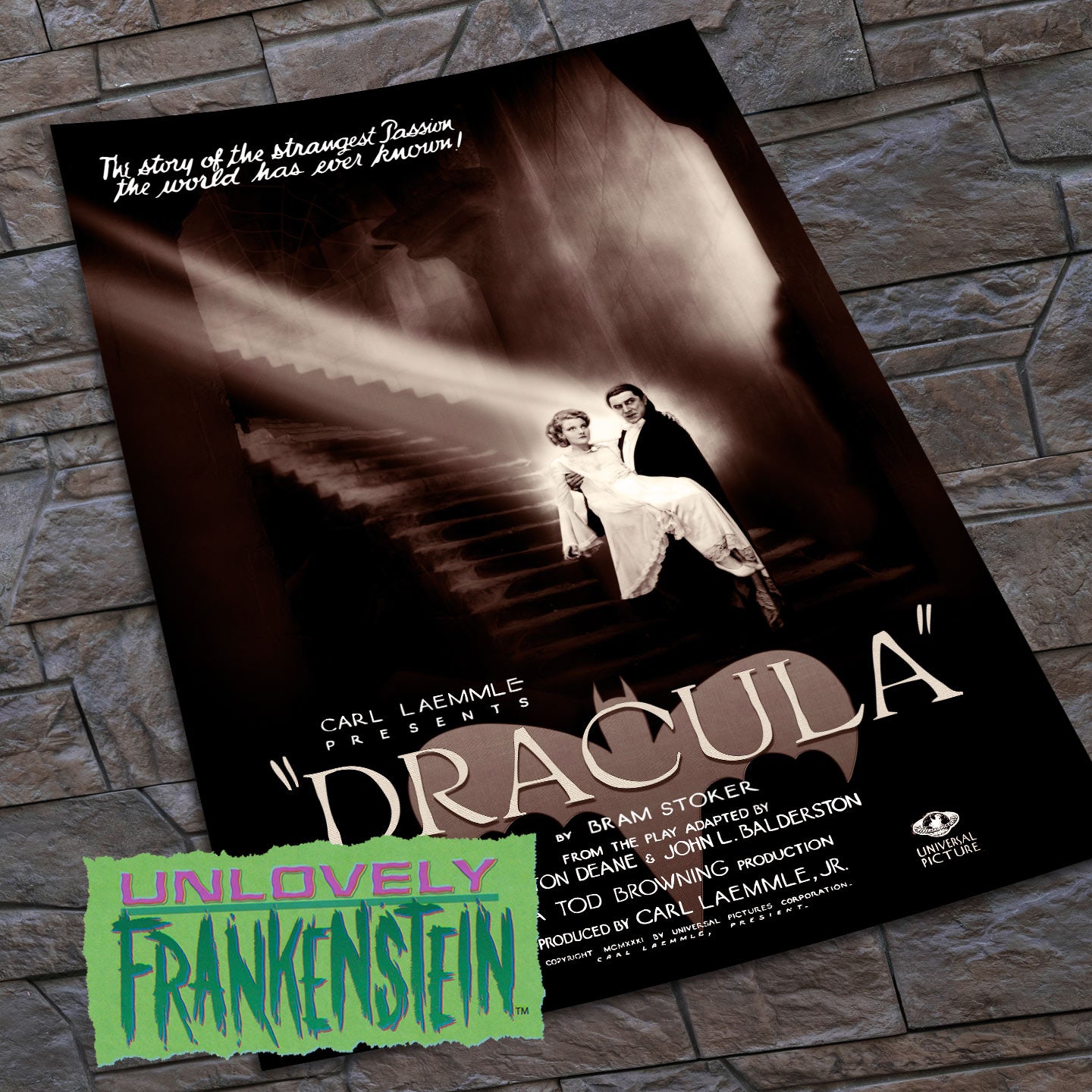 Bela Lugosi as Dracula, gothic art print | 11x17 Art Print