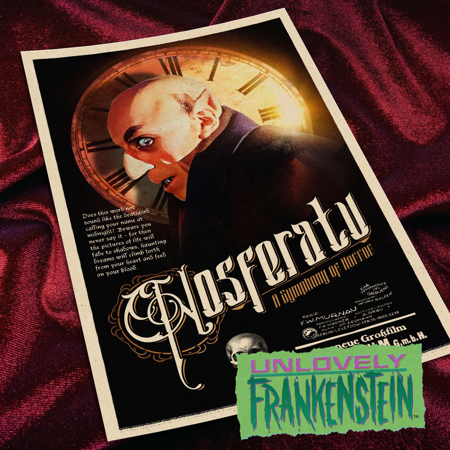 FW Murnau's Nosferatu turns 100 | 11x17 Art Print