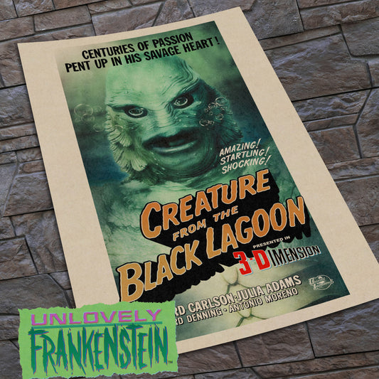 Creature from the Black Lagoon character poster | 11x17 Art Print
