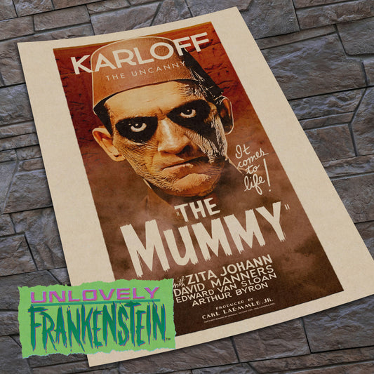 Boris Karloff as Ardeth Bey in The Mummy character poster | 11x17 Art Print