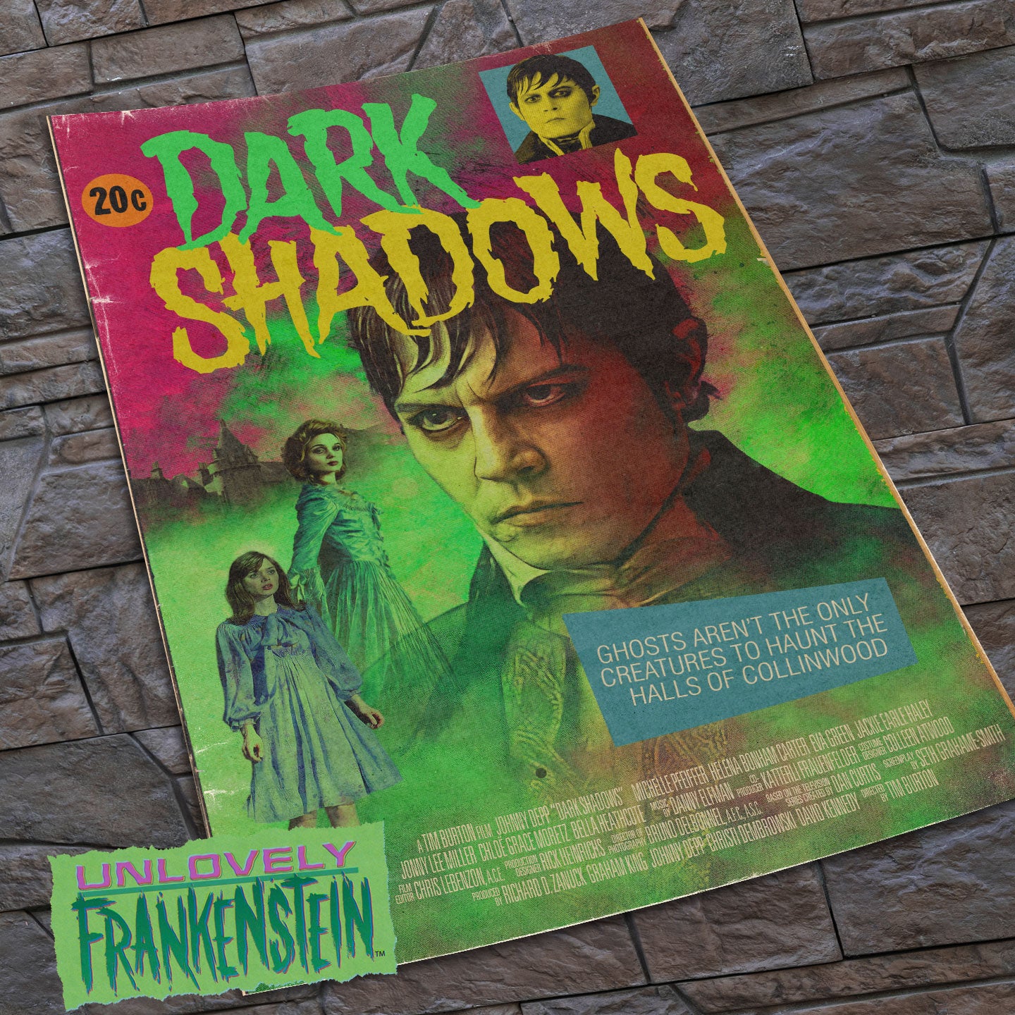Dark Shadows retro comicbook poster | 11x17 Art Print