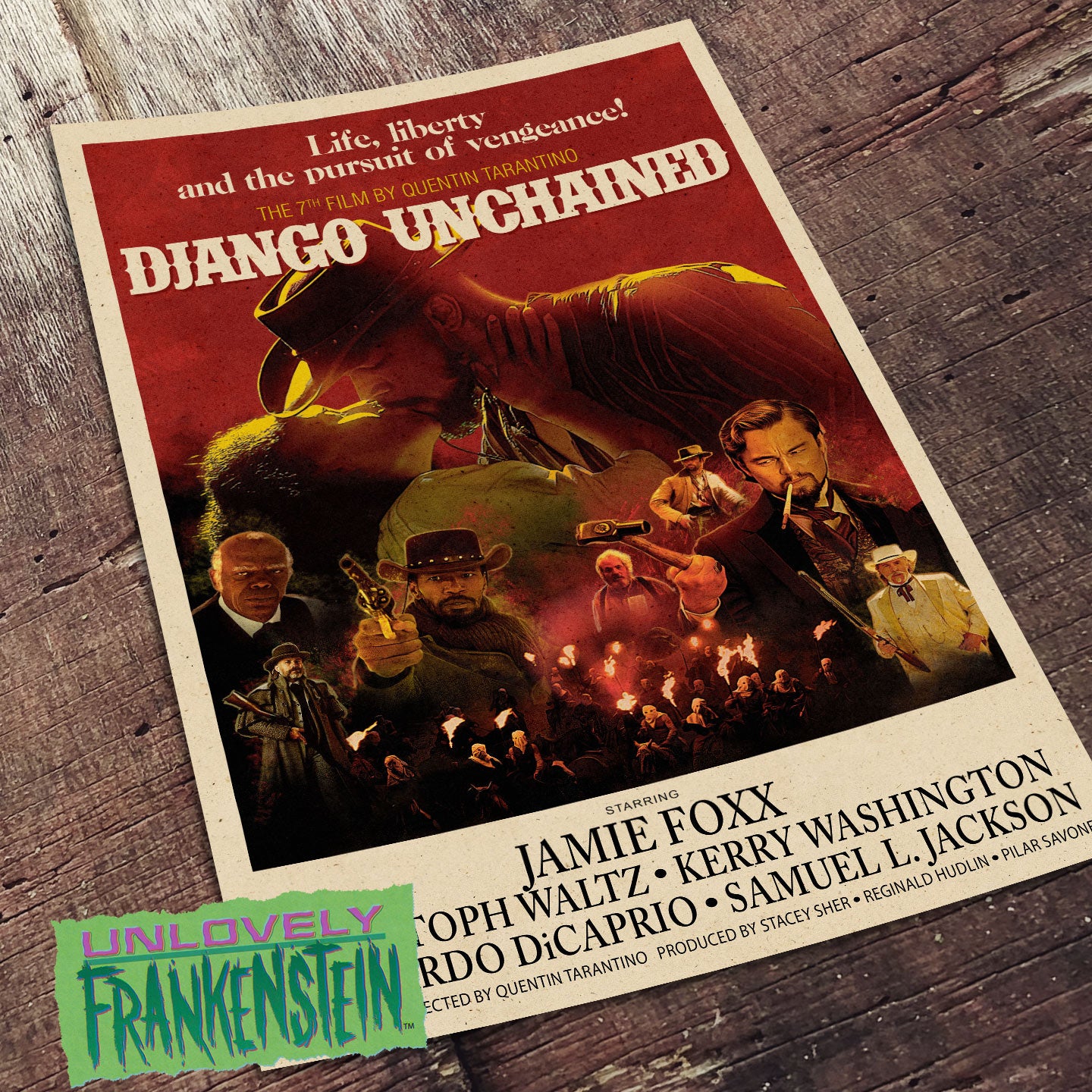 Django Unchained alternate movie poster | 11x17 Art Print