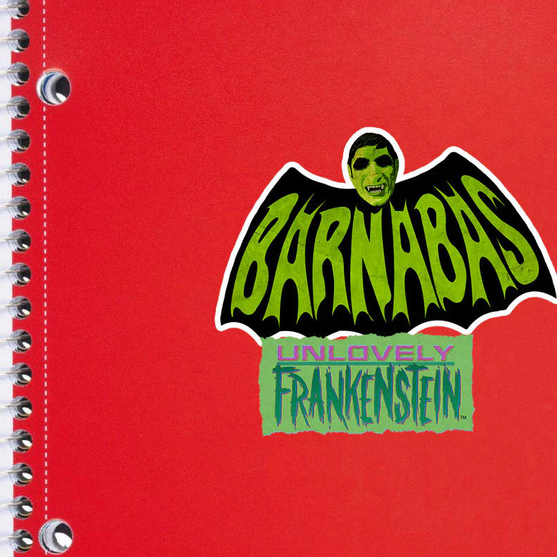Batty for Vampires, 2.5" Barnabas vampire sticker