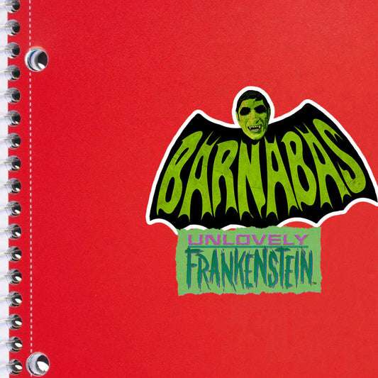 Batty for Vampires, 2.5" Barnabas vampire sticker