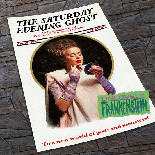 The Blushing Bride of Frankenstein art print | 11x17 Art Print