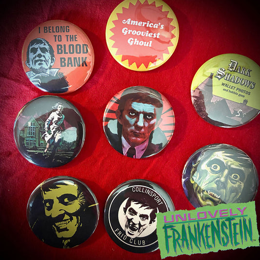Dark Shadows 2.25" button-back pin set