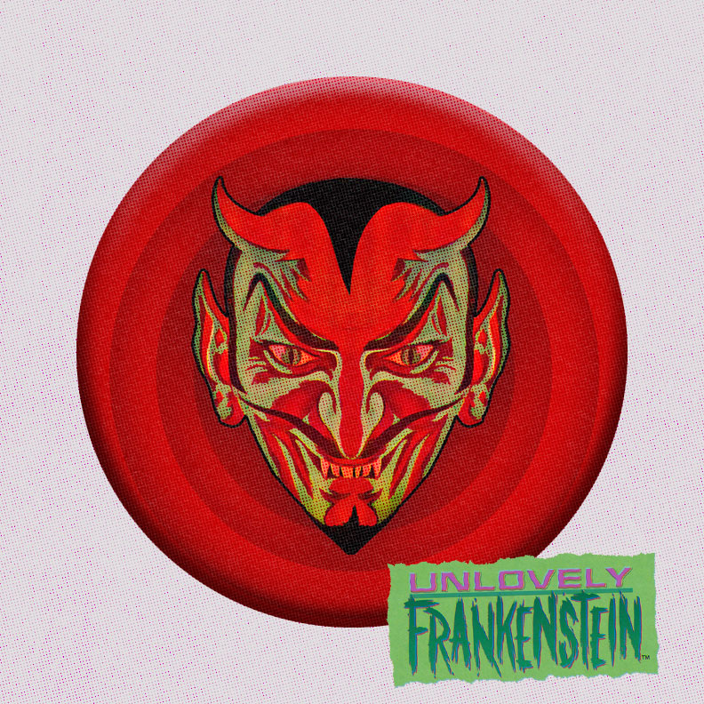 Hail Satan 2.25" button-back pin