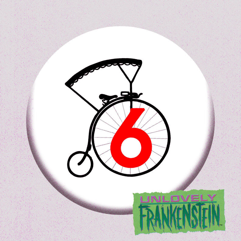 Number 6 2.25" button-back pin