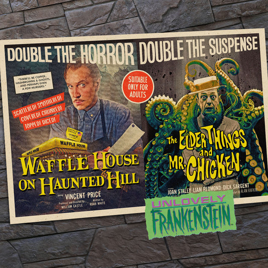 Vincent Price, Don Knotts, HP Lovecraft Double Feature | 11x17 Art Print
