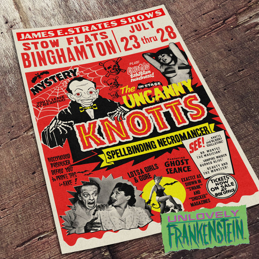 The Uncanny Knotts: Spellbinding Necromancer 11x17 Art Print