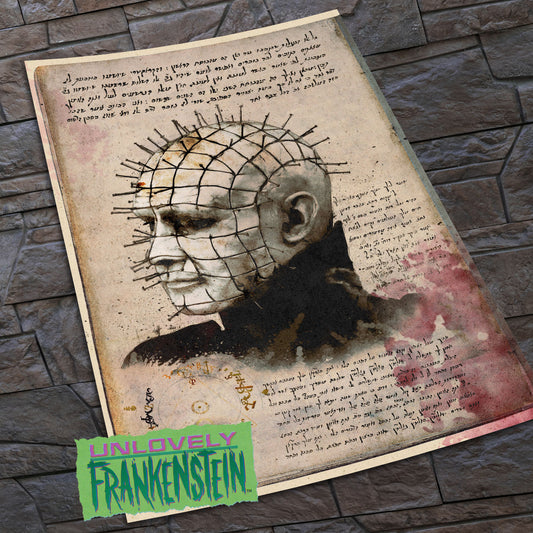 Cenobite, Notes from a Forbidden Grimoire  | Hellraiser | 11x17 Art Print