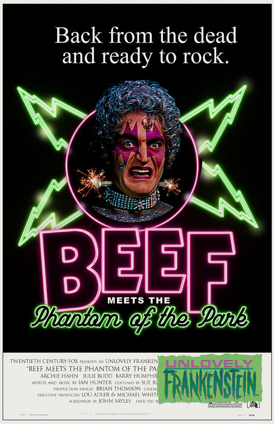 Phantom of the Paradise sequel: Beef Meets the Phantom of the Park | 11x17 Art Print