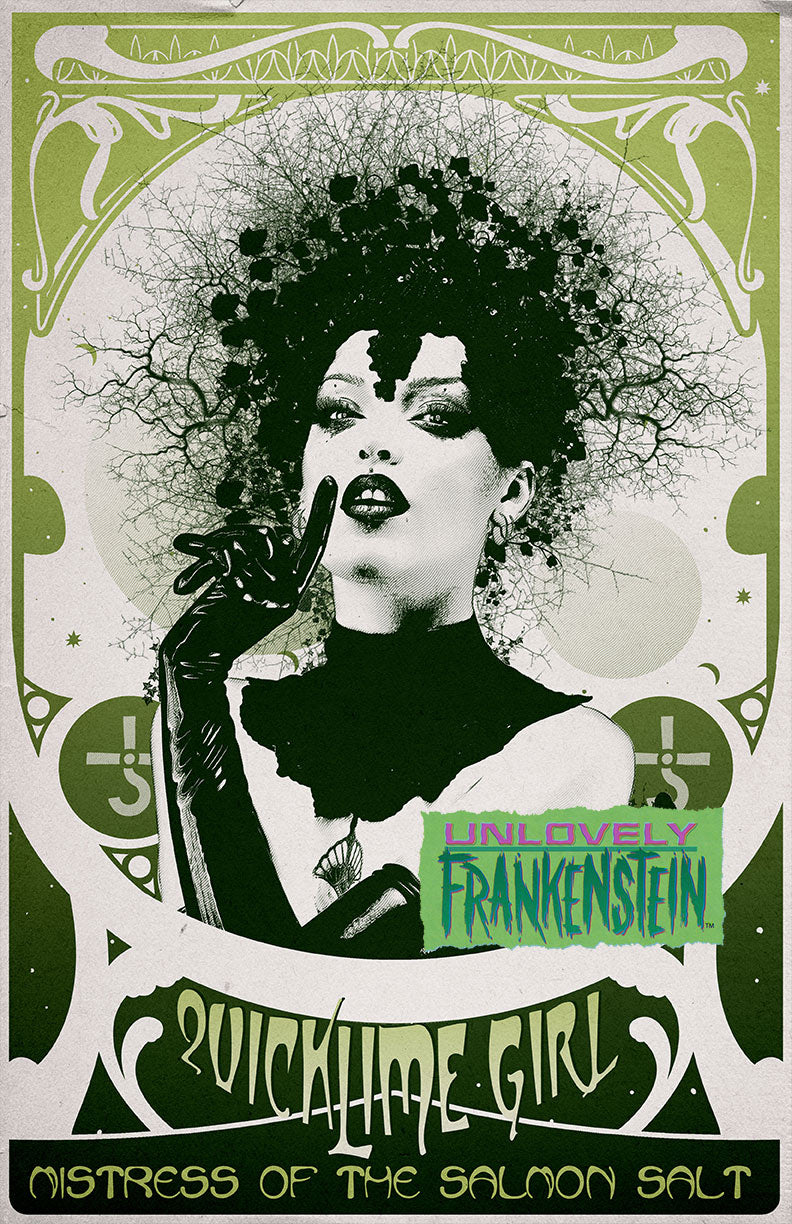 Quicklime Girl absinthe/art nouveau poster 11x17 Art Print pic
