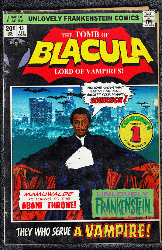 The Tomb of Blacula Fake Comic Cover | 11x17 Art Print