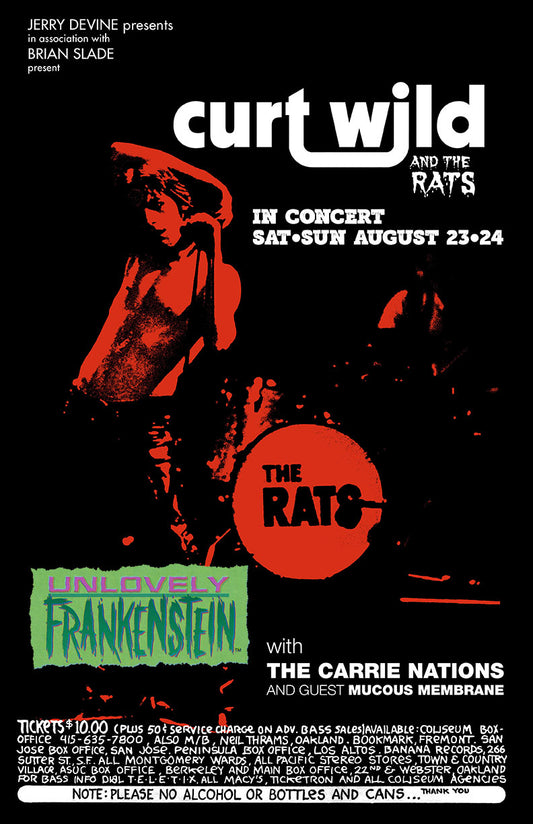 Curt Wilde Velvet Goldmine concert poster | 11x17 Art Print