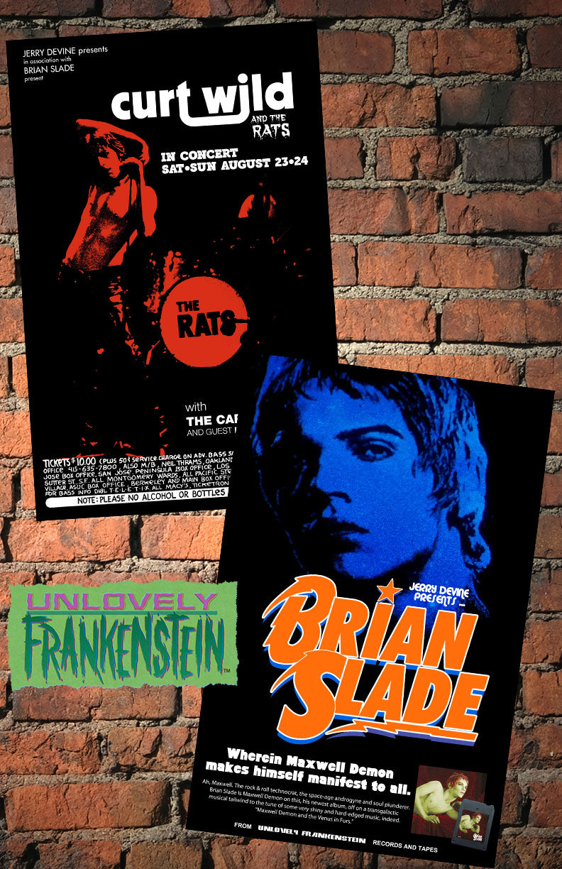 Velvet Goldmine posters, Curt Wild and Brian Slade bundle | 11x17 Art Prints