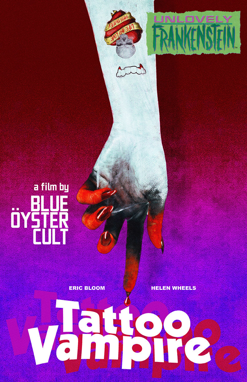 få øje på deltage Skynd dig Tattoo Vampire: Blue Oyster Cult movie poster homage | 11x17 Art Print –  unlovelyfrankenstein