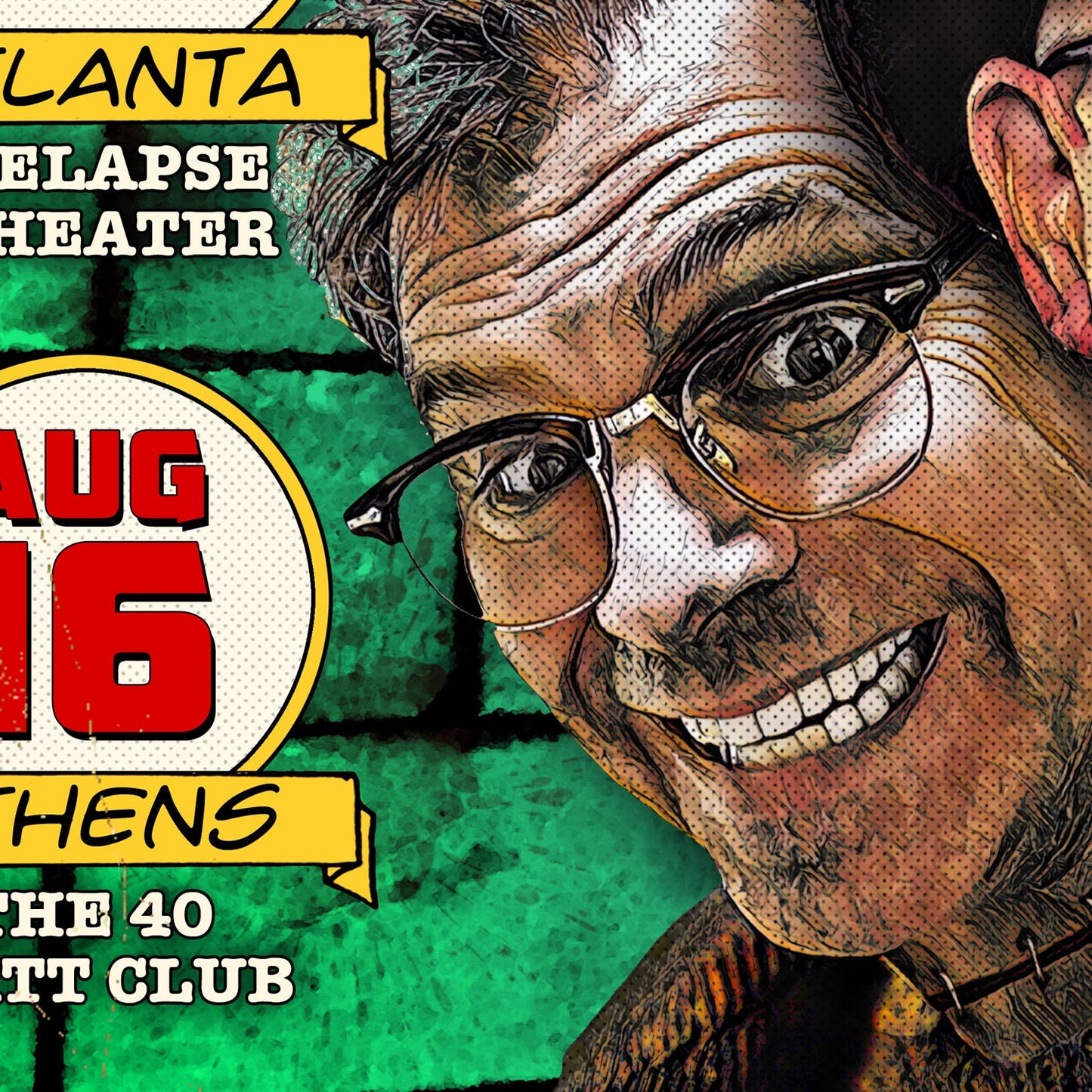 Dana Gould and Bobcat Goldthwait: The Show with Two Heads | 11x17 Art Print | Official Stand-Up Comedy Poster