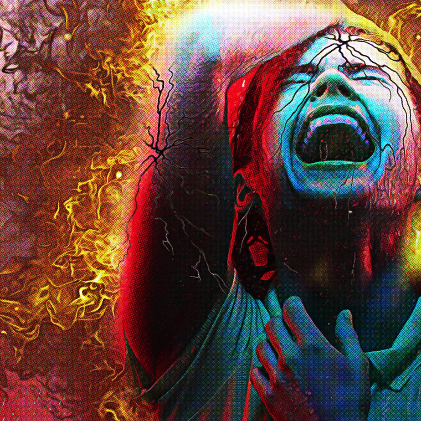 Blue Oyster Cult, Flaming Telepaths movie poster homage | 11x17 Art Print