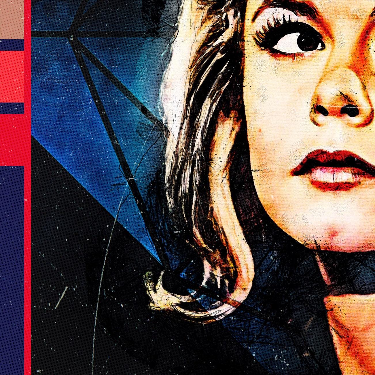 Bewitched + Dario Argento mashup movie poster | 11x17 Art Print