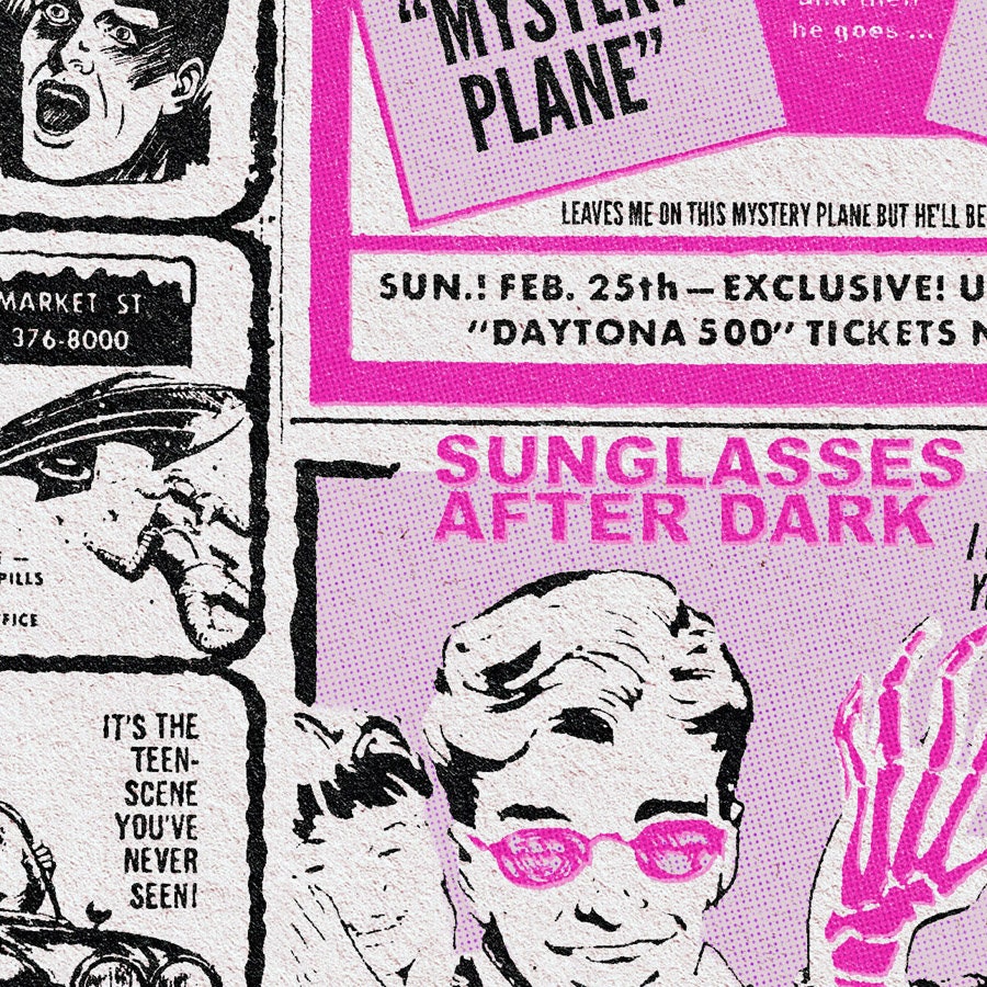 The Cramps art print: Songs the Lord Taught Us as a retro newspaper ad | 11x17 Art Print