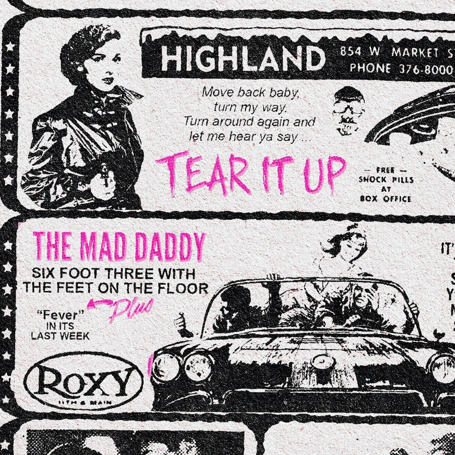 The Cramps art print: Songs the Lord Taught Us as a retro newspaper ad | 11x17 Art Print