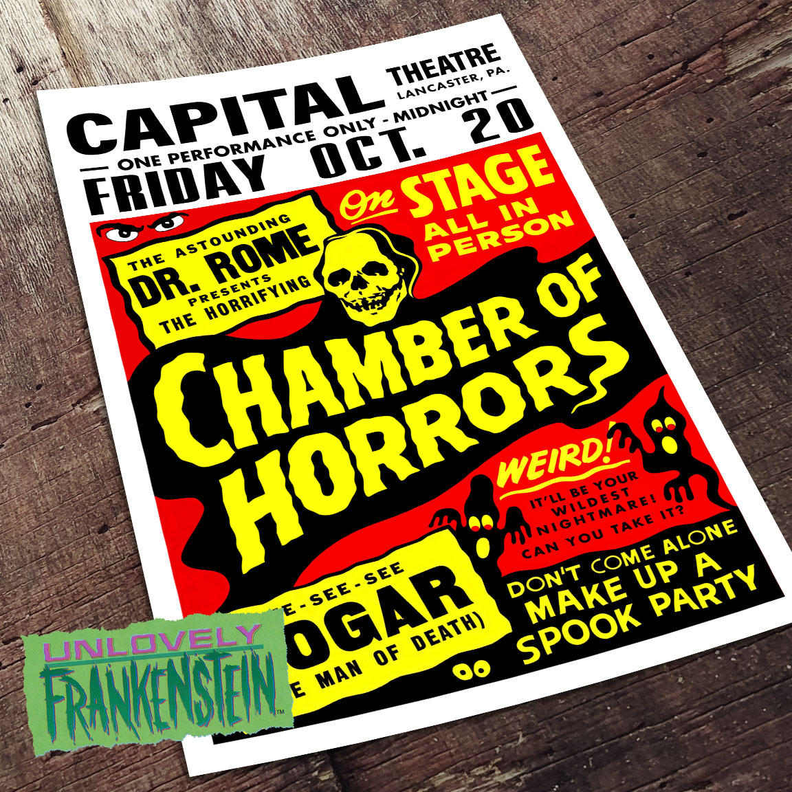 Chamber of Horrors Show Poster | 11x17 Art Print