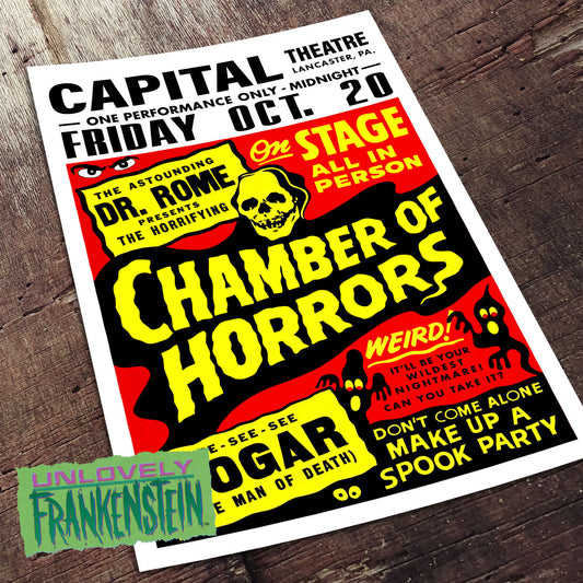 Chamber of Horrors Show Poster | 11x17 Art Print