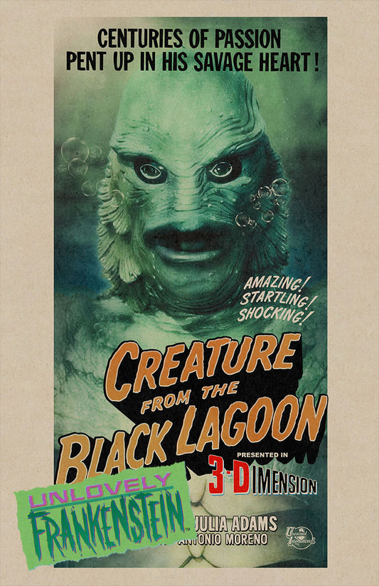 Creature from the Black Lagoon character poster | 11x17 Art Print
