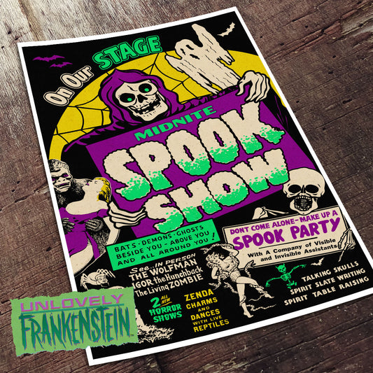 Midnite Spook Show custom poster | 11x17 Art Print