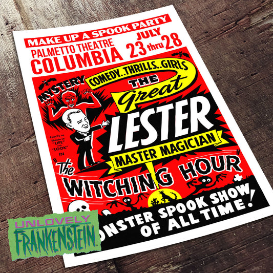 The Great Lester Spook Show Poster | 11x17 Art Print