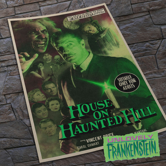 Vincent Price in House on Haunted Hill | 11x17 art print