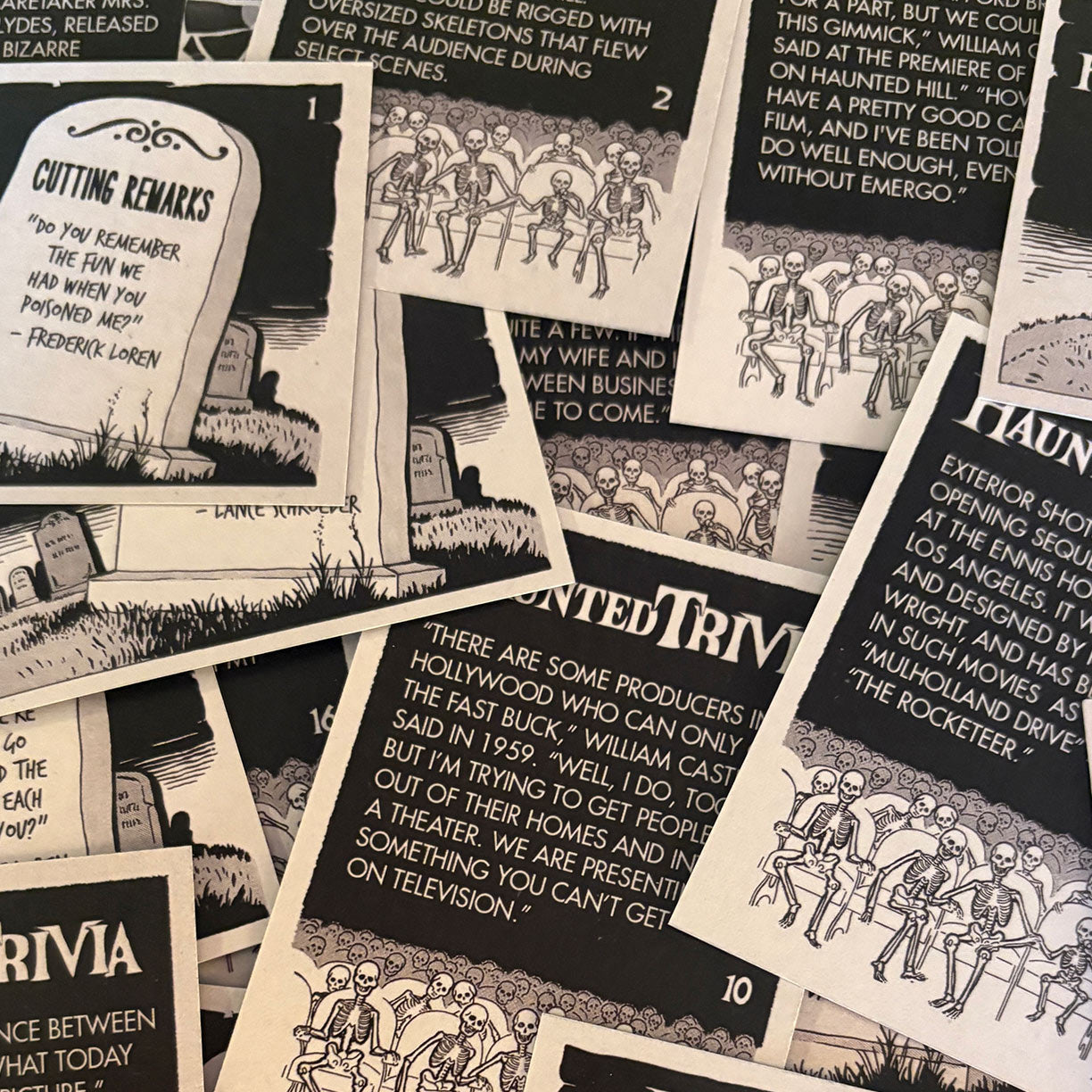 House on Haunted Hill | Custom set of 48 trading cards