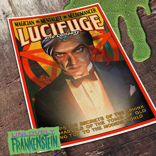 Lucifuge & Co, Vintage-Style Magic Poster | 11x17 Art Print