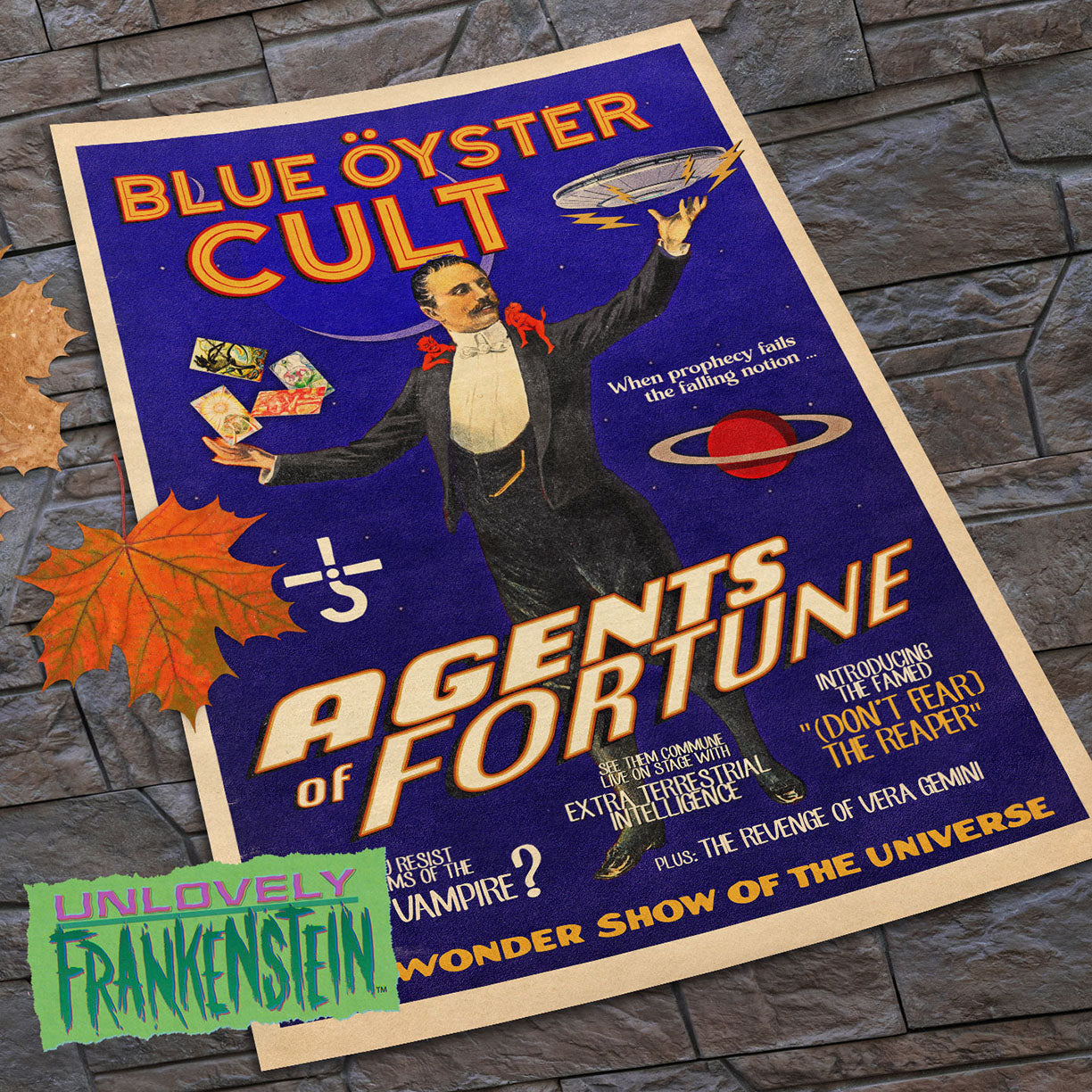 Blue Oyster Cult "Agents of Fortune" magic poster | 11x17 Art Print