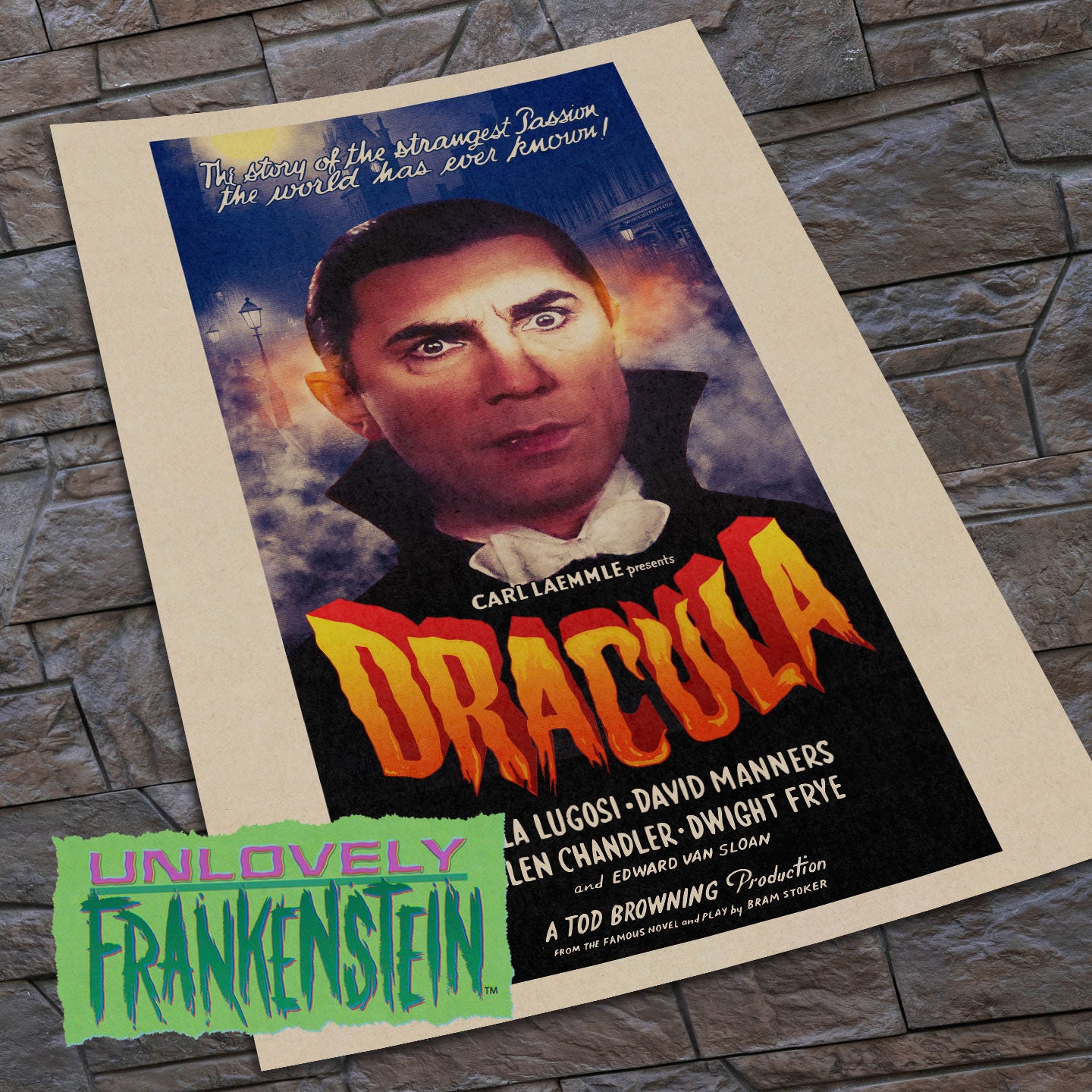 Bela Lugosi as Dracula character poster | 11x17 Art Print