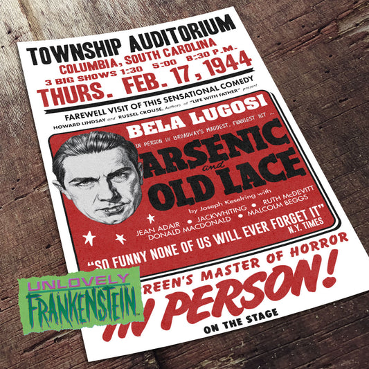 Bela Lugosi in Arsenic and Old Lace, 1944 | 11x17 Art Print
