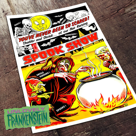 You've Never Been So Scared! Spook Show Poster | 11x17 Art Print