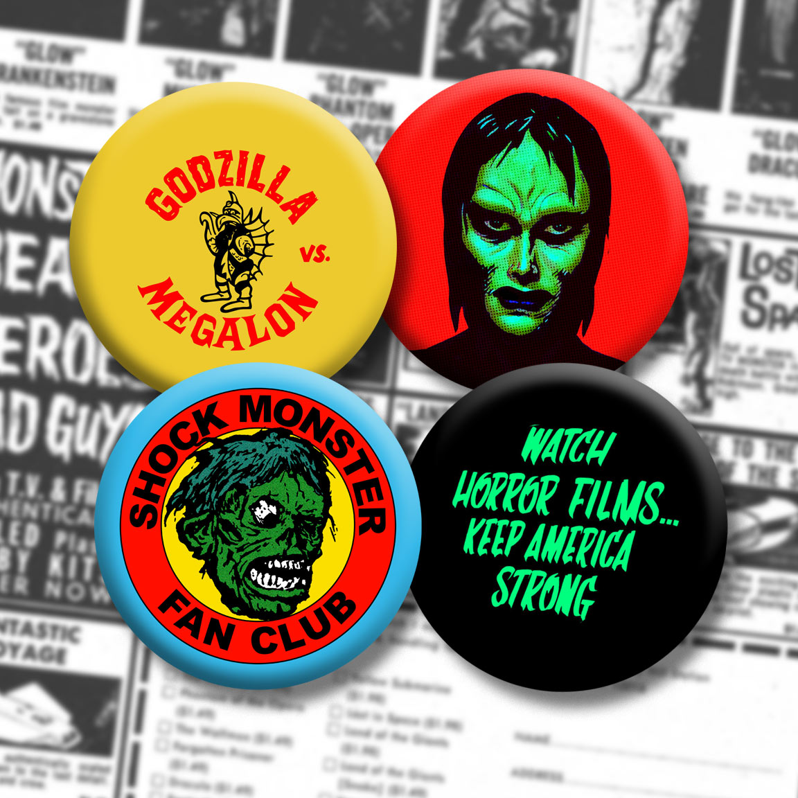 SCARE PACKAGE | Mini-Prints, Stickers and Buttons Set