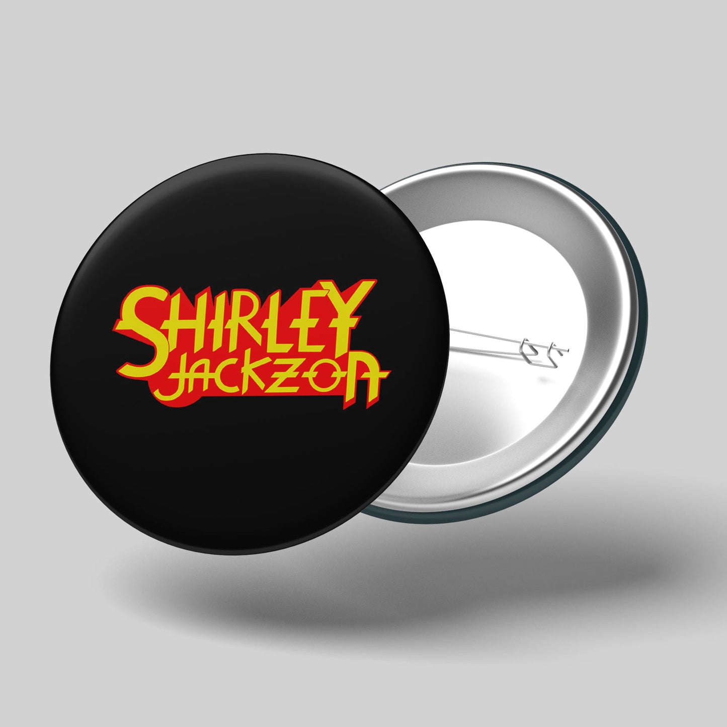 Shirley is a Head Banger button