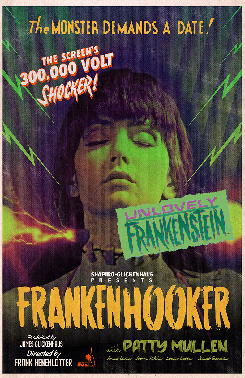 Frankenhooker as a Universal Monsters movie | 11x17 Print
