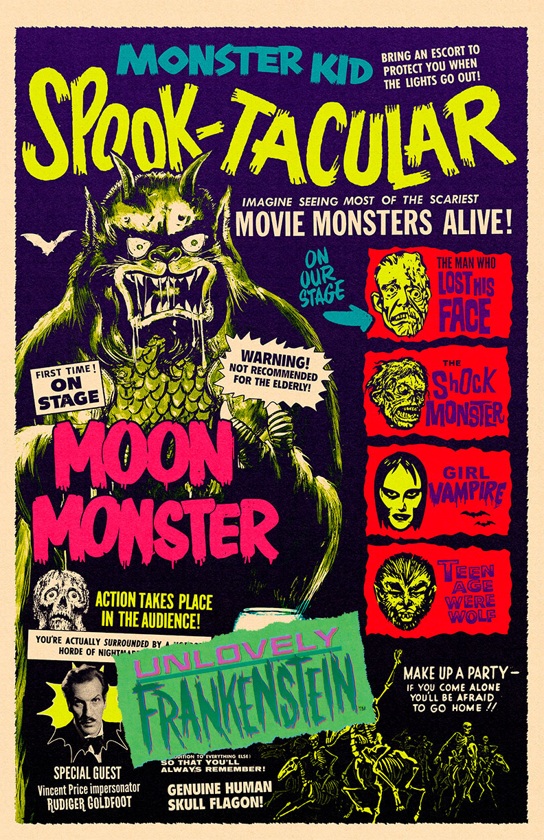 Monster Kid Spook-Tacular (color version)| 11x17 Art Print ...